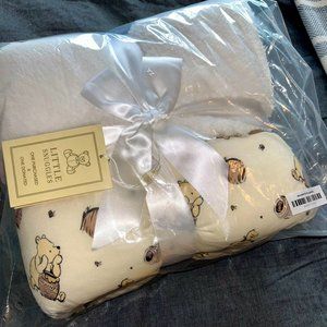 Little Snuggles Winnie the Pooh Plush Bamboo Blanket